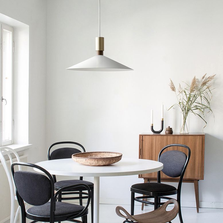 Slim Metal Modern Hanging Lamp Kit 1-Light LED Down Lighting Pendant for Dining Room