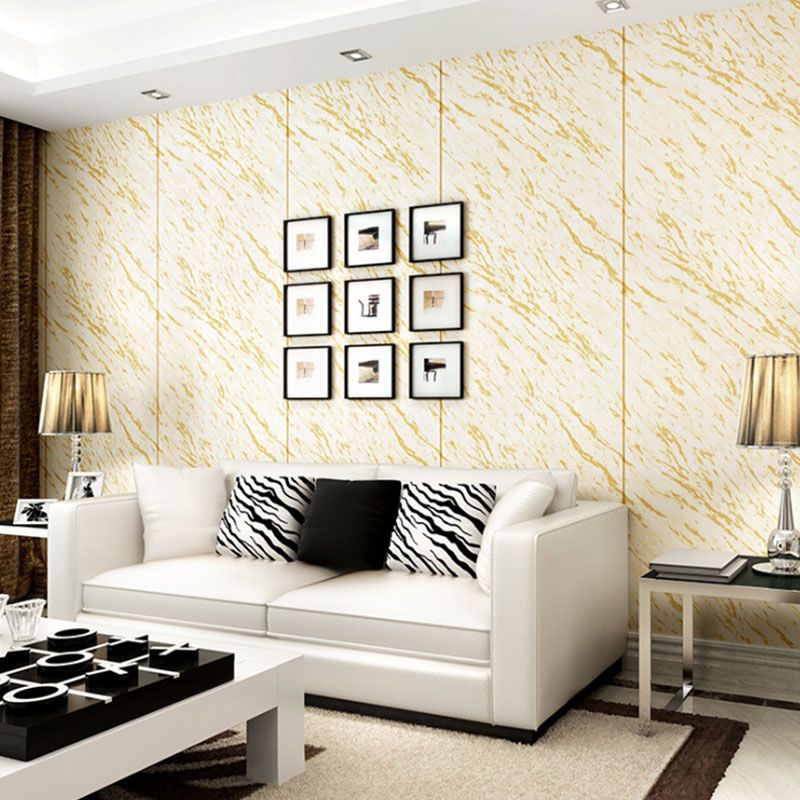 Modern Minimalist Marble Wallpaper Glazed Tile Stain-Resistant Non-Pasted Wall Decor 20.5"W x 31'L
