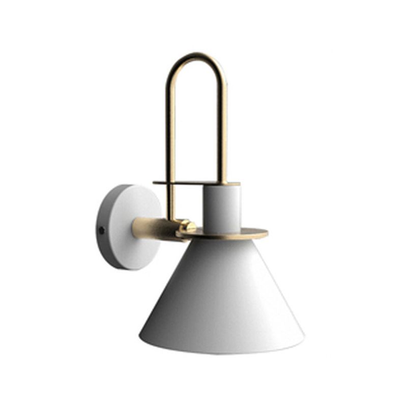 Metal Cone Shape Sconce Light Modern-Style 1 Light Wall Light Fixtures