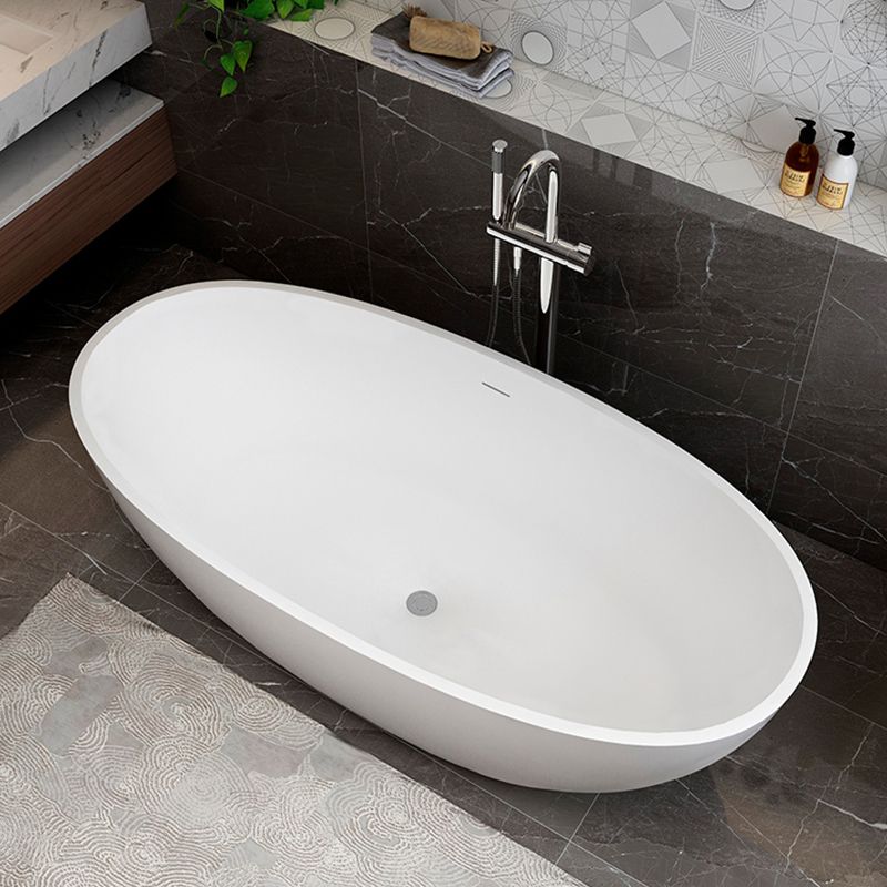 Stone Soaking Bathtub Antique Finish Flat Bottom Back to Wall Bath Tub