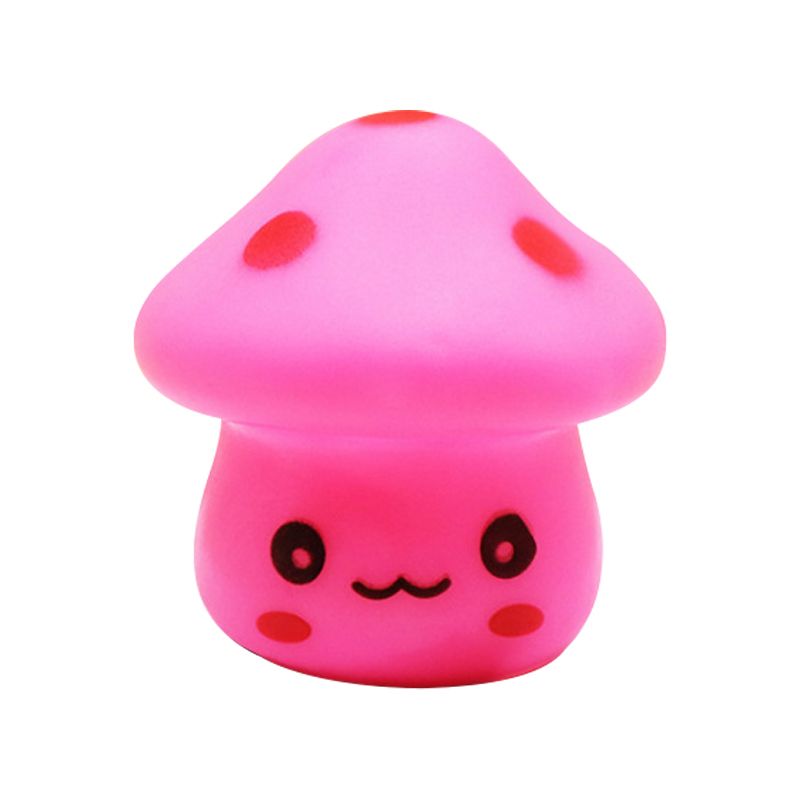 Lámpara de pared LED LED LED LED LED LED de los caricaturas de plástico de la luz nocturna de la luz de los champiñones en 7, blanco/rojo/azul