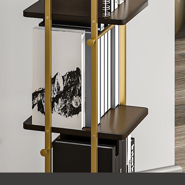 Modern Style Metal Bookshelf Open Back Bookcase for Home Office