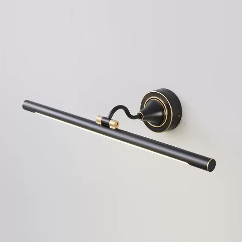 Postmodern Style Linear Shape Wall Sconce Metal 1 Light Sconce Light for Bathroom