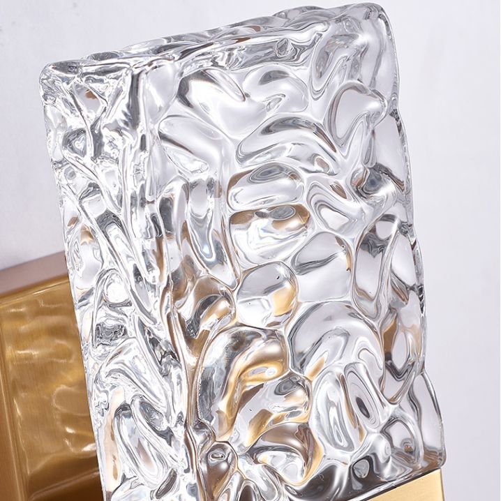 Square Shape Meatl Vanity Sconce Light Modern Style 2-Lights Vanity Mirror Lights in Gold