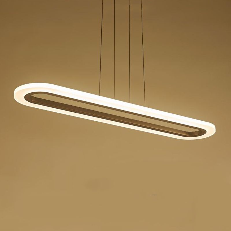 Nouveau éclairage de lustre linéaire en aluminium blanc moderne pour le bureau