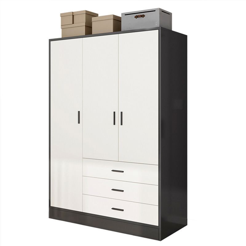 Rectangular Wardrobe Cabinet Modern Simple Wooden Wardrobe Armoire