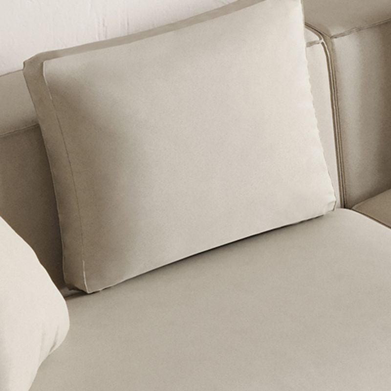 26.3" H 4-seater Faux Leather Square Arm Sofa for Living Room