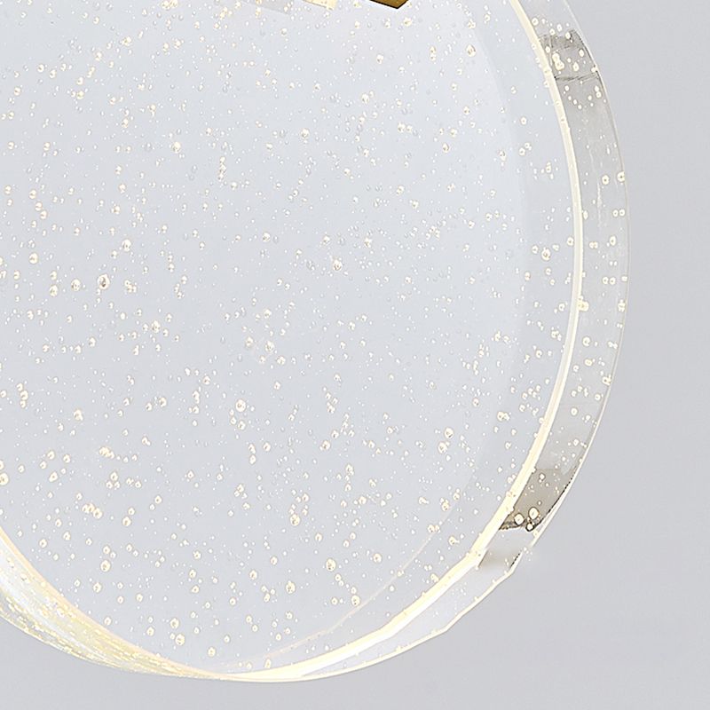 Geometrieformglas hängende Deckenleuchten moderne Style -Anhängerleuchten in Gold