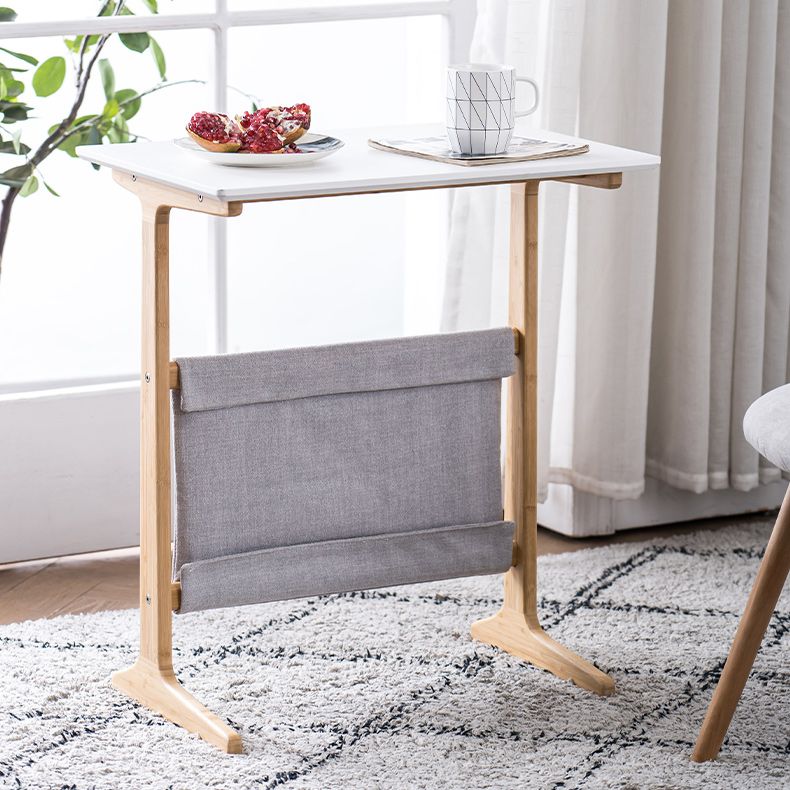 Modernistic Corner Table Rectangular Side Table for Living Room