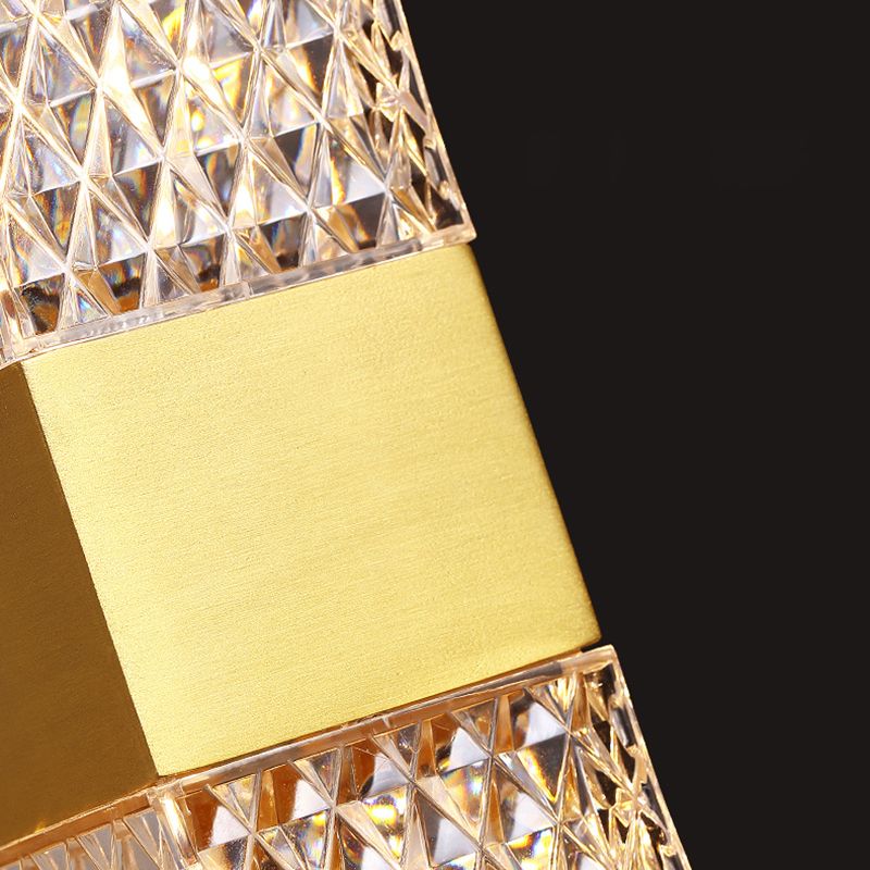 Gold Mur Sconce Postmodern Crystal Murd Murd Lightture pour le salon