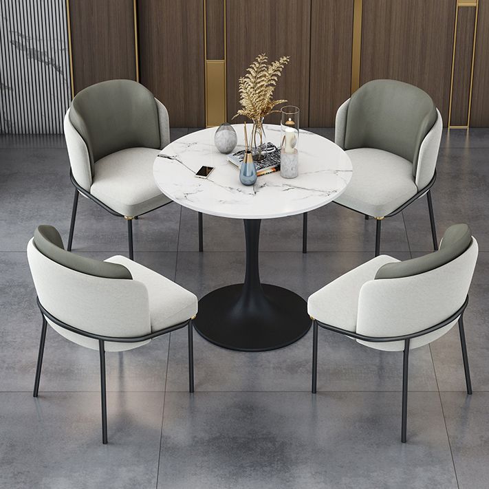 Modern Sintered Stone Dining Table Set 1/2/4/5 Pieces Dining Set