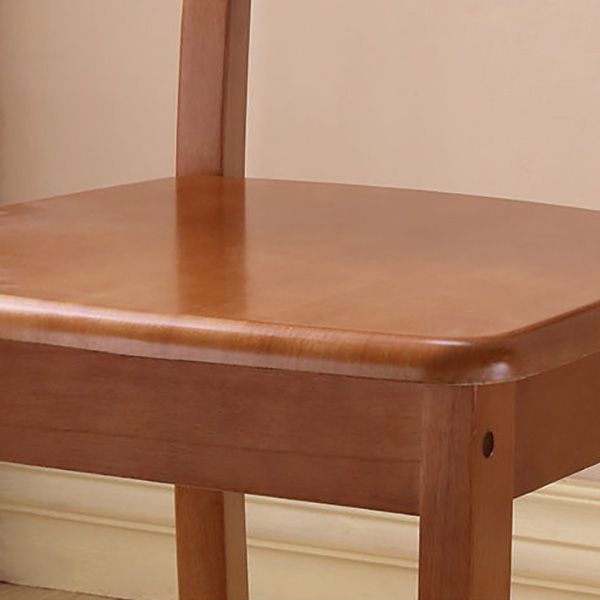 Wood Modern Style Dining Chair Ladder Back Side Chair for Dining Room