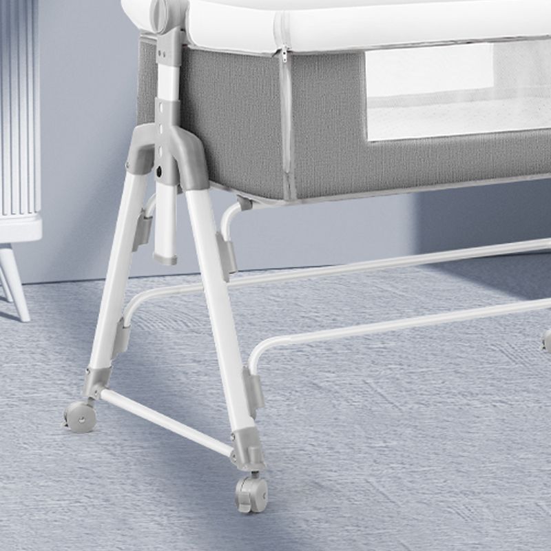 Metal Rocking Newborn Bedside Sleeper Foldable Rectangle  Bedside Crib