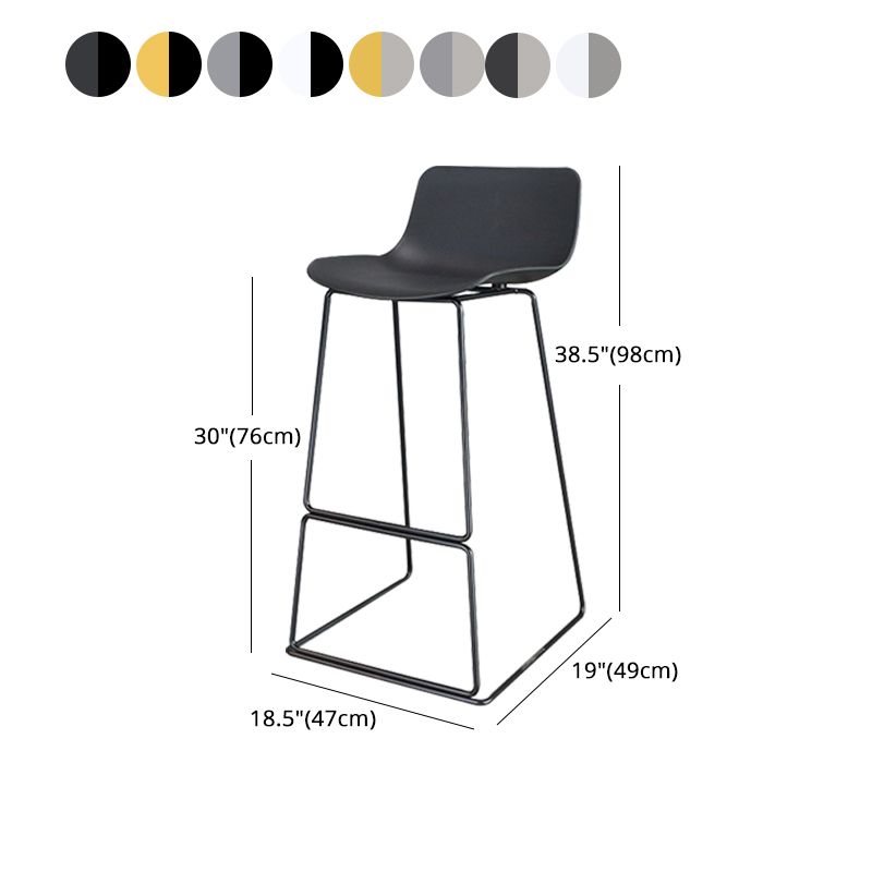 Industrialstil Barhosenmetall- und Plastikstuhl für Esszimmer