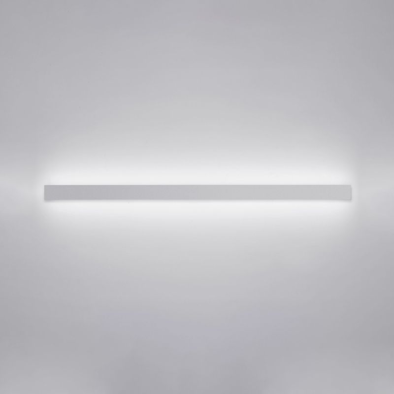 Modern Simple Simple Stile Linear Wall Sconce Metal 1 Sconces Light in White Finish