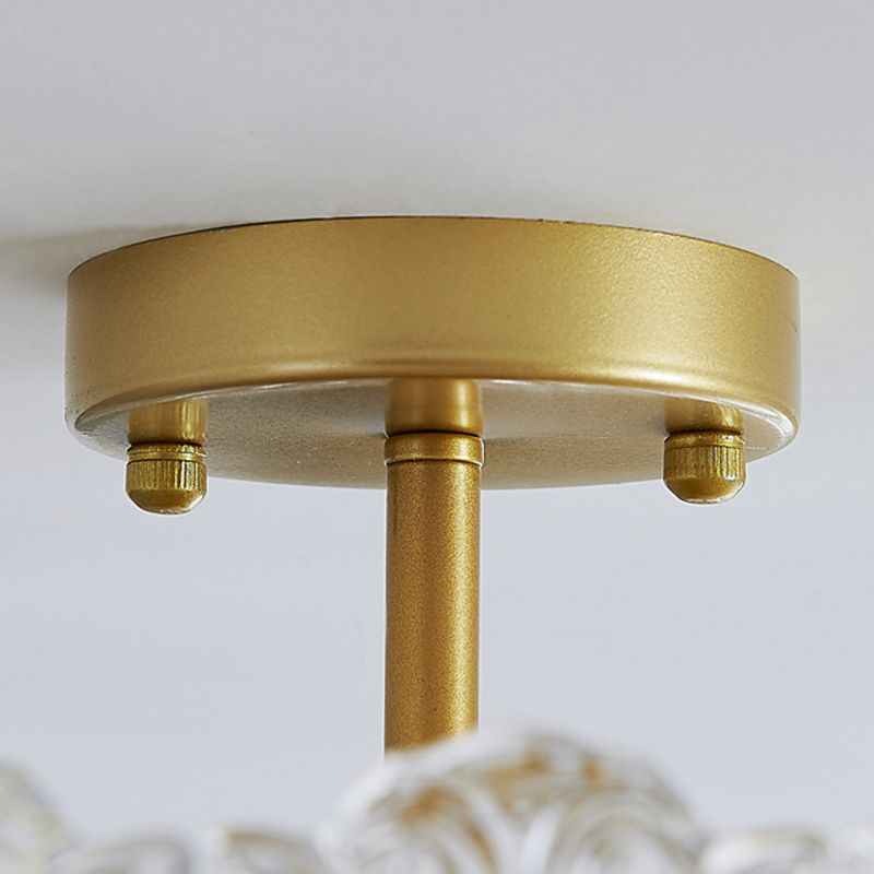 Creative Ceiling Light Nordic Glass Flush Mount Light Fixture for Sitting Room
