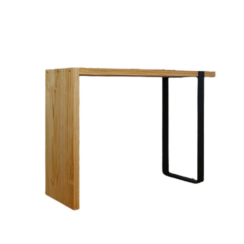 Modern Bar Height Table Solid Wood Top Bistro Bar Table for Patio Use