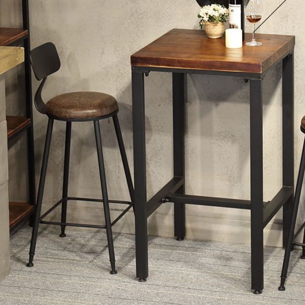 Contemporary Bar Stool and Table Set 1/2/4/5 Pieces Table and Stool Set
