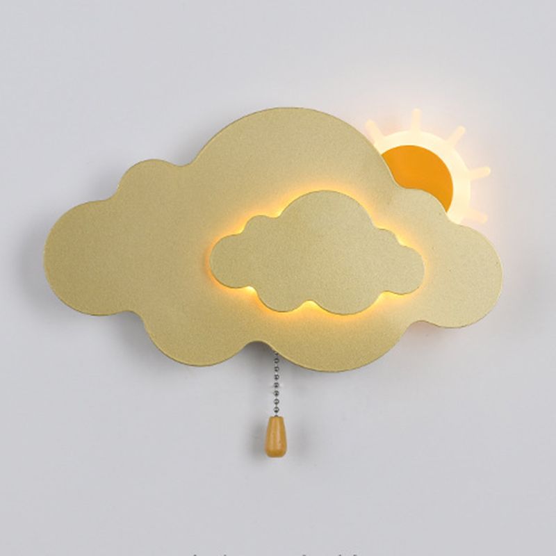 Metal Cloud Wall Lighting Modern Style 1 Light Wall Lighting Fixtures