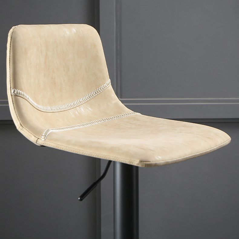 Modern Metal Dining Kitchen Room Armless Stool Low Back Bar Stool