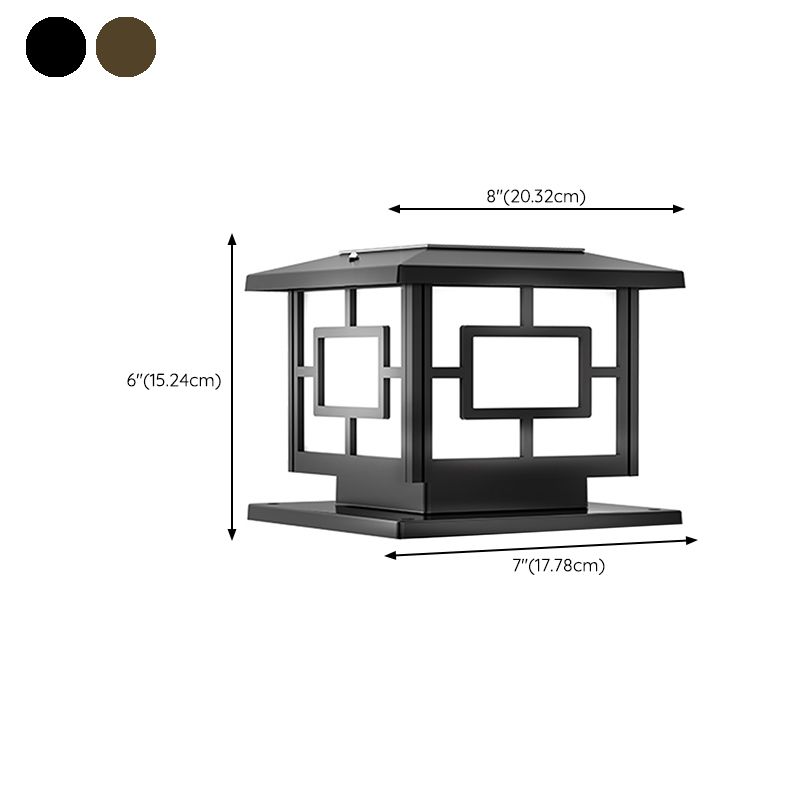 Postmodern Pillar Light Minimalist LED Solar Lighting Fixture for Garden