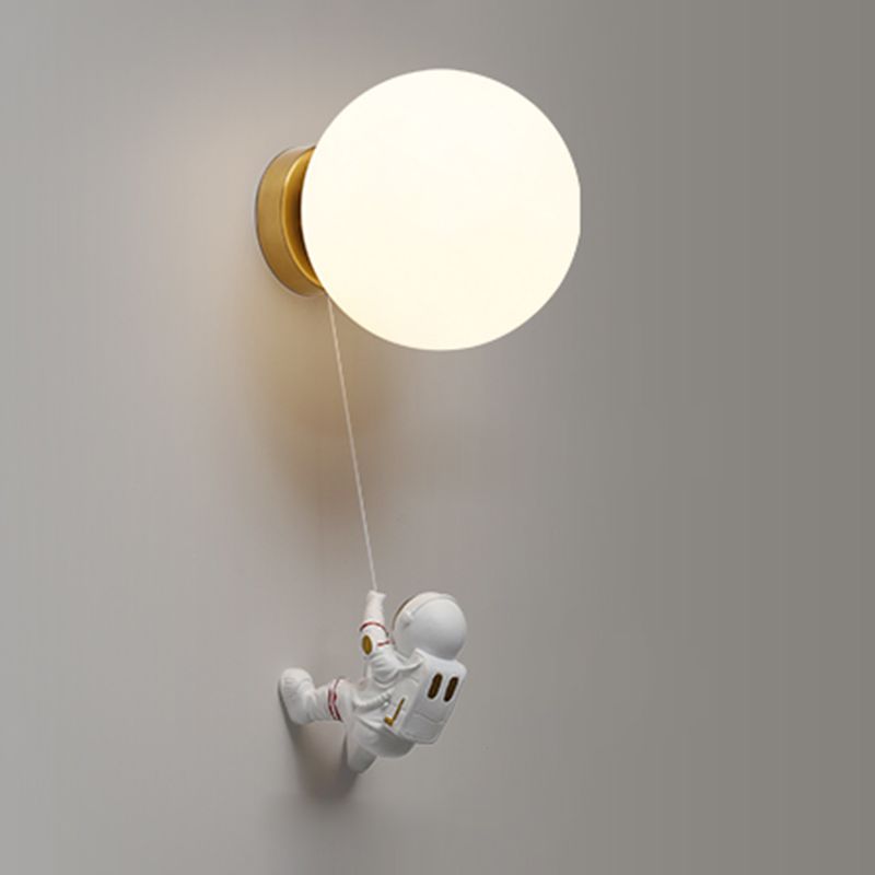 Child Room One Head Wall Sconce Astronauts Boy Room Wall Mounted Light Fixture