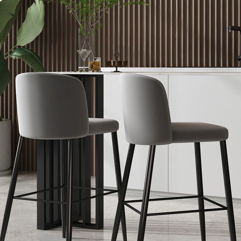 Industrial Bar Height Table Stone Top Bistro Bar Table with Black Base