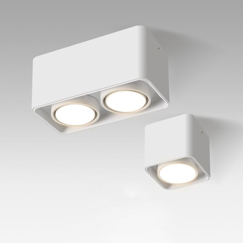 Plafonnier LED en forme de géométrie, montage encastré en aluminium, Style moderne et Simple, pour salon et chambre à coucher