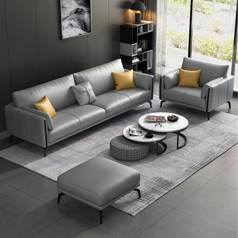 Setfee de manchas grises Settee Sofá de brazo cuadrado