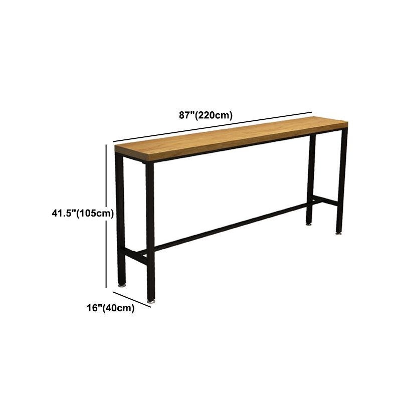 Industrial 1/2/6/11 Pieces Solid Wood Bar Table Set Fixed Counter Set for Home Use