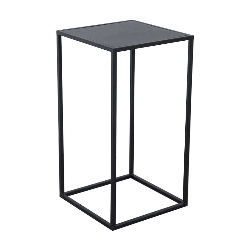 Mid-Century Metal End Slide Table Minimalist Frame Sofa Corner Table