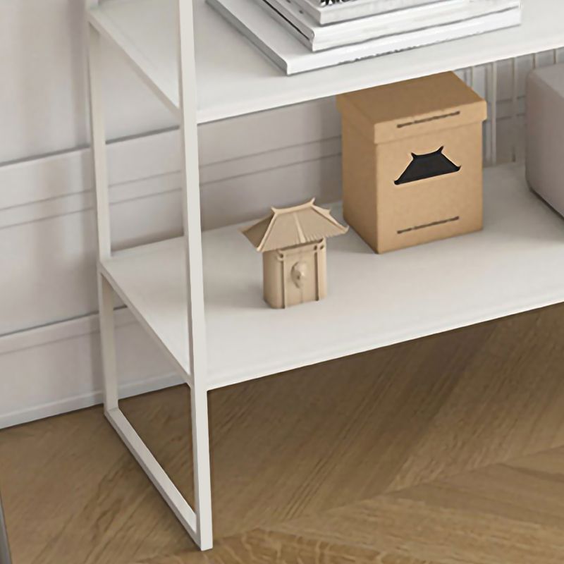 Contemporary Style Metal Bookshelf Open Back Bookcase for Home Office Use