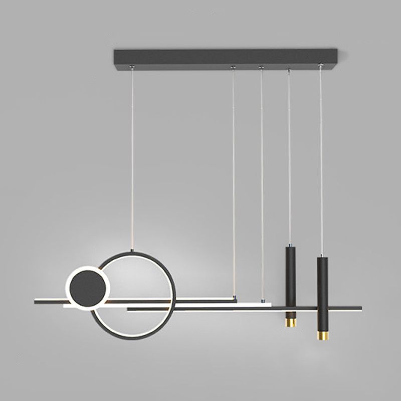 Modern Style Circle Island Pendants Metal Pendant Lights for Dining Room