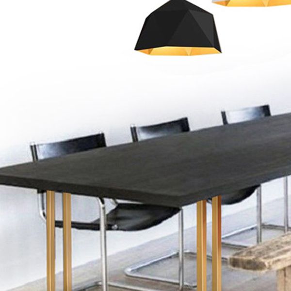 Colección de comedor de madera sólida de pino mesa de rectángulo de lujo tradicional