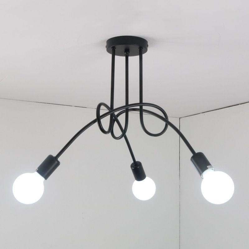 Accesorio de iluminación de techo de techo de curvatura de bobinado de bobinado esmerilado