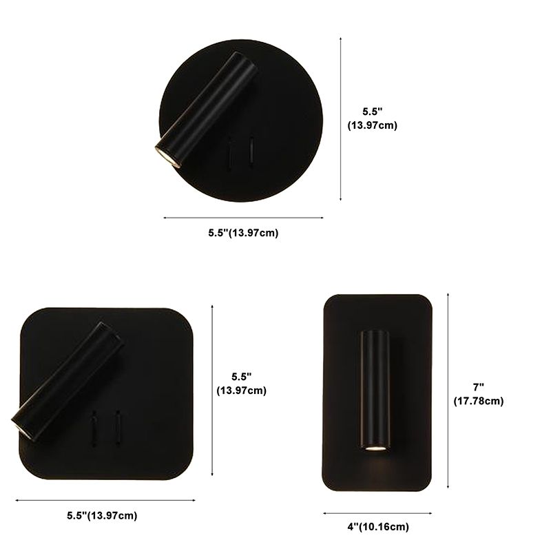 Modern Wall Sconce Simple LED Wall Mount Lamp with Acrylic Shade for Living Room