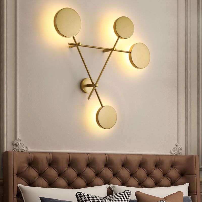 Luz de la pared de la sala de estar Minimalismo moderno LED 4 Ligera de montaje de pared