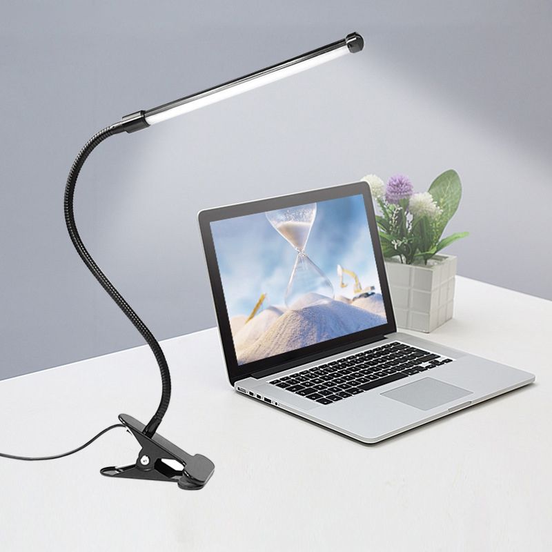 Modern Style Linear Shape Table Light Metal 1 Light Nightstand Lamps for Bedside