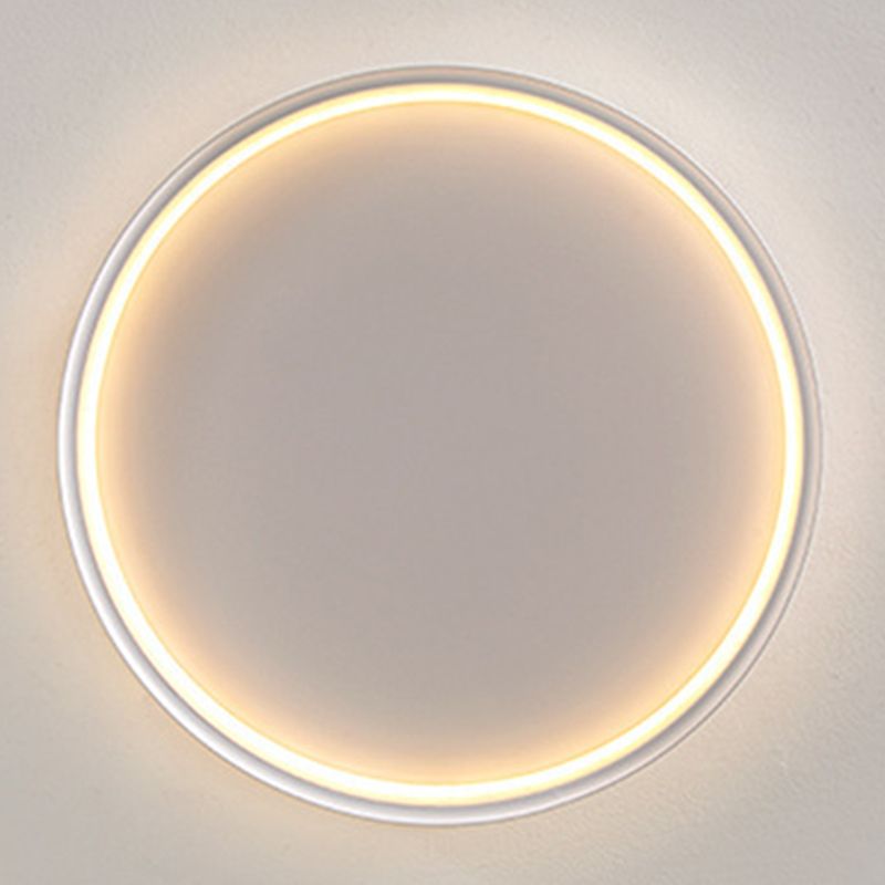 White Ceiling Light Contemporary LED Flush Mount Lighting for Home