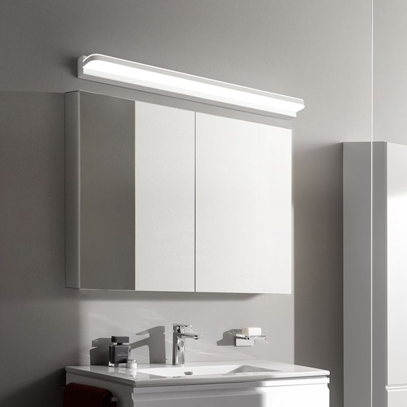 Lineare Waschtischbeleuchtung Ideen moderne Wandlampe in mehreren Sichtlosen für Badezimmer