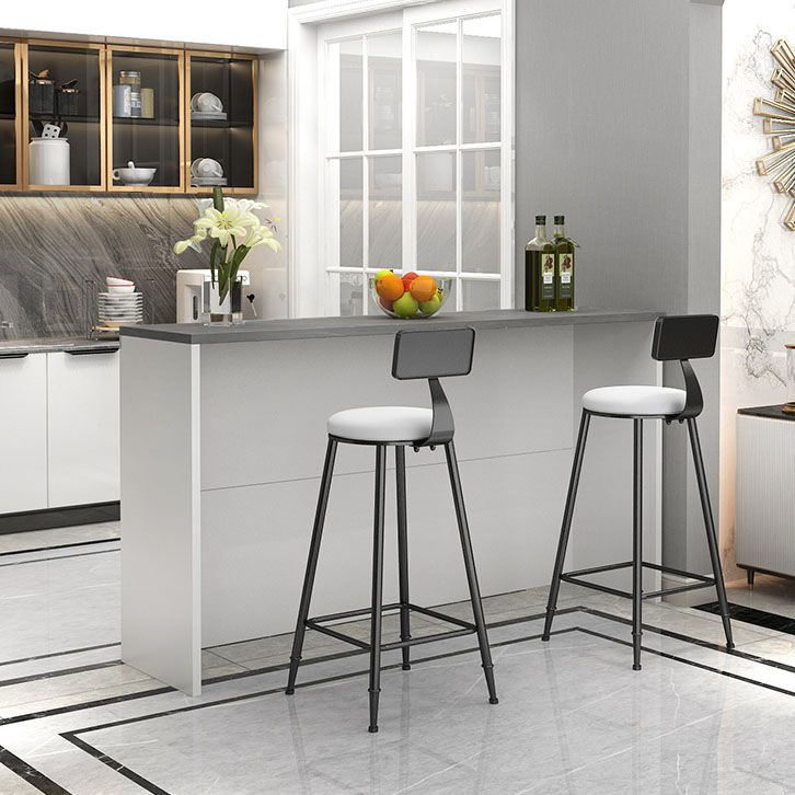 Contemporary Indoor Bar Dining Table Rectangle Bar Stool Table