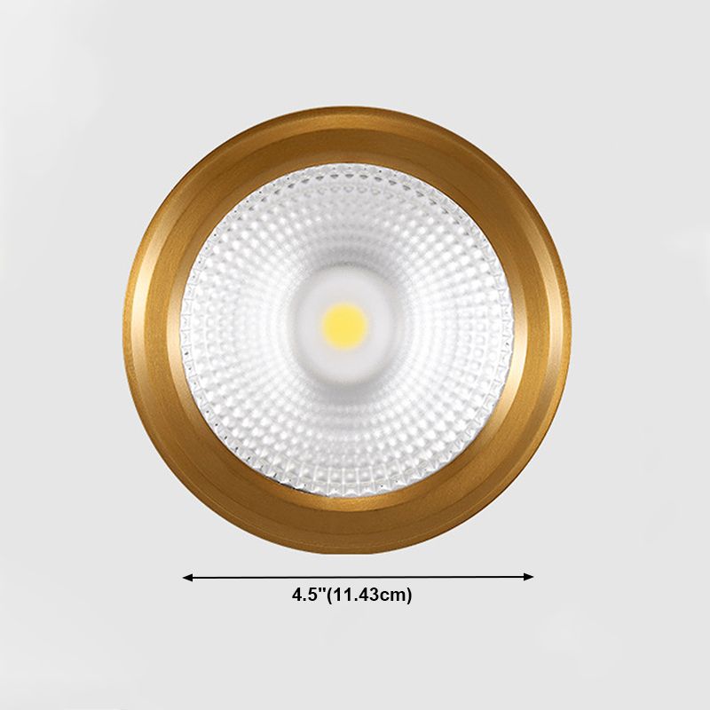 Plafonnier LED en forme de cylindre, moderne, en aluminium, 1 lumière, encastré, pour allée, chambre à coucher