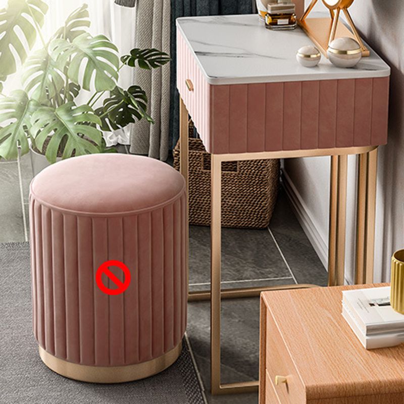 1 Drawer Dressing Table Luxurious Metal Frame Make-up Vanity