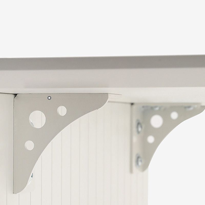 Eigentijdse eettafel gesinterde stenen tafel met dubbele voetstuk om te dineren