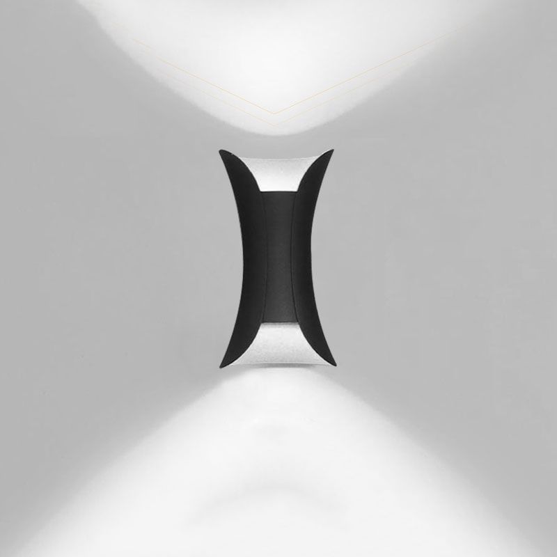 Geometrieform Wandleuchten moderner Metallmontagemontage -Leuchten mit Metall 2 Licht Wandmontage