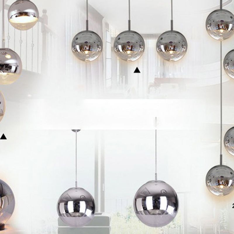 Moderne globale hängende Leuchten Glas 1 Licht Deckenhänger Licht