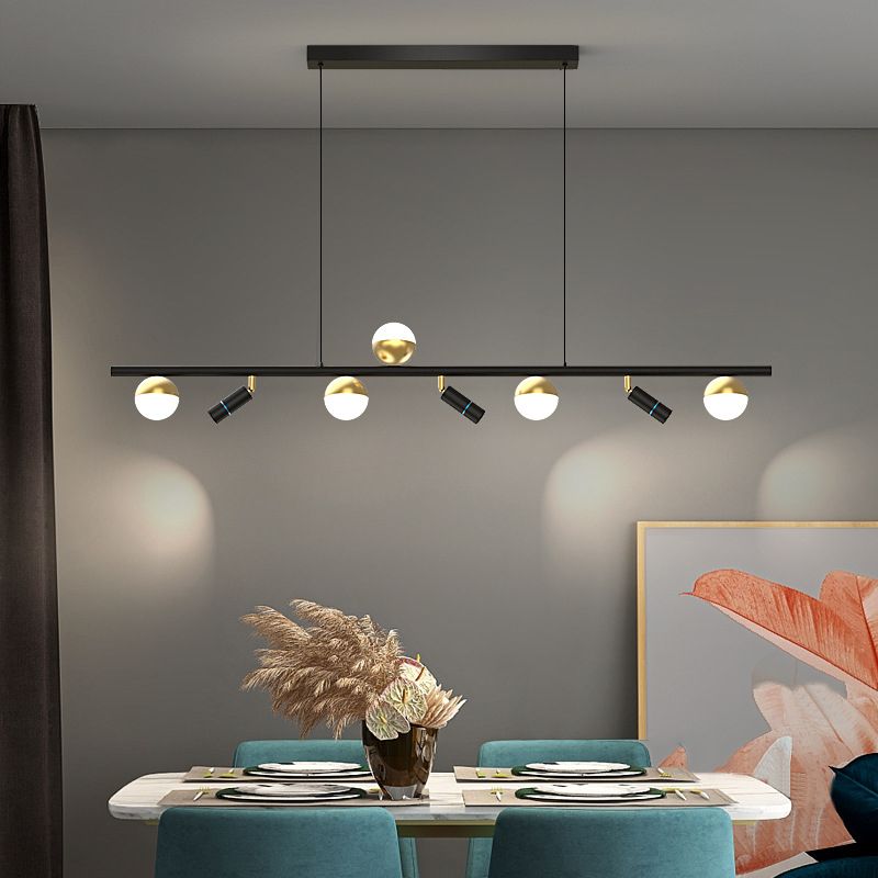 Multiple-Light Globe Island Pendant Lights Modern Metal Island Pendant Lights