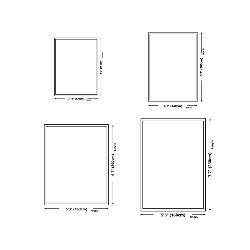 Wit minimalistisch vloerkleed polyester abrikoos bladkleed wasbaar vloerkleed voor woningdecoratie