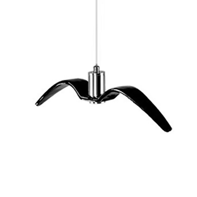 Nordic Artistic Seagull Pendant lampe à manger résine LED Hanging Light Kit