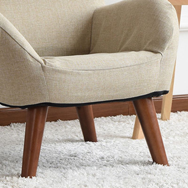 Linen Arm Chair 23.62" L x 21.65" W Basic Four Leg Accent Armchair for Living Room